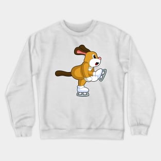 Dog Ice skating Ice skates Crewneck Sweatshirt